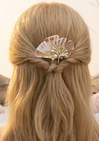 Pic à cheveux "Ginkgo Biloba"