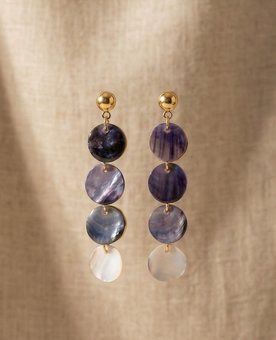 Boucles d'oreille "Disco Moule"