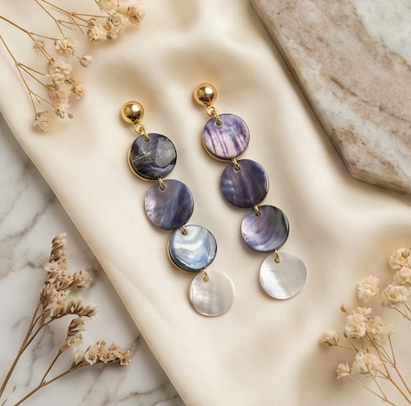 Boucles d'oreille "Disco Moule"