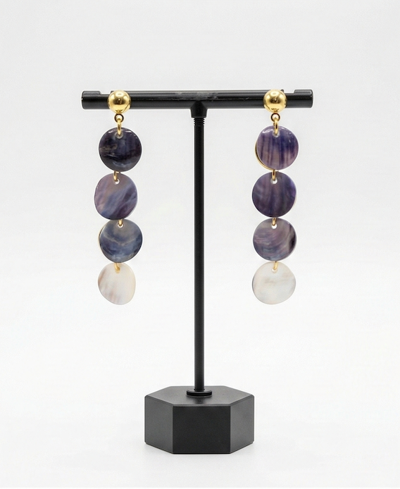 Boucles d'oreille "Disco Moule"